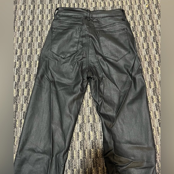 Luna Faux Leather Flare Jeans Edikted Size Small - Picture 12 of 13